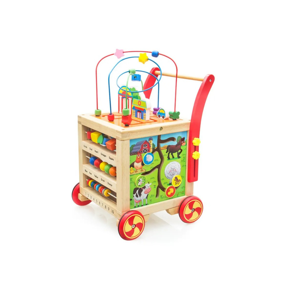 Montessori Holz Perlen-Labyrinth – Lernspielzeug...