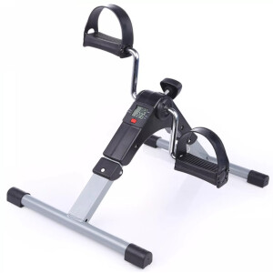 Tragbarer Heimtrainer für Beine & Arme – Pedalfahrrad mit LCD & Widerstand