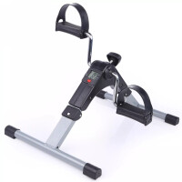 Tragbarer Heimtrainer für Beine & Arme – Pedalfahrrad mit LCD & Widerstand