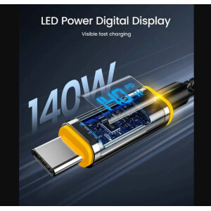 AOHI Starship 40,000mAh Power Bank 140W Charger mit 3FT C-C Kabel – Grau