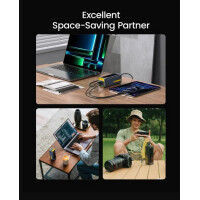 AOHI Starship 40,000mAh Power Bank 140W Charger mit 3FT C-C Kabel – Grau