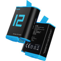 Telesin Akku für GoPro Hero 12/11/10/9 (1750 mAh) – Schnellladen & Lange Aufnahmezeit