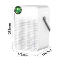 Mini Luftentfeuchter 30 m² Weiß für Schlafzimmer, leise & energieeffizient