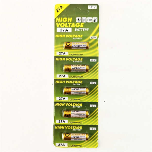 5x 27A 12V Alkaline Batterie für Fernbedienung Türklingel Auto A27 GP27