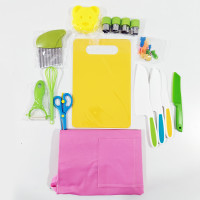 16-teiliges Kinder Küchen Set – Sicheres Schneiden für Kinder mit Zubehör