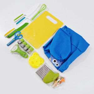 16-teiliges Kinder Küchen Set – Sicheres Schneiden für Kinder mit Zubehör