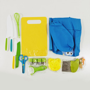 16-teiliges Kinder Küchen Set – Sicheres Schneiden für Kinder mit Zubehör