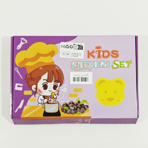 16-teiliges Kinder Küchen Set – Sicheres Schneiden für Kinder mit Zubehör