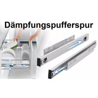 2er Teleskopschublade Korbauszug HENGMEI für 40cm Küchenschrank Schubladen Set