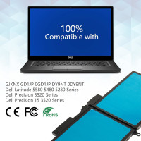 Laptop Akku 68Wh GJKNX für Dell Latitude 5480 5490 5580 5590 Precision 3520 3530