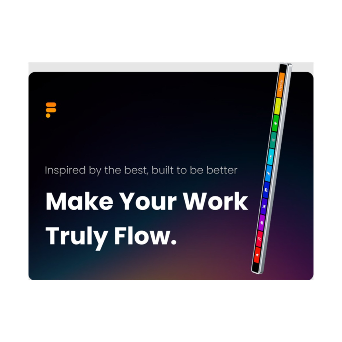 Flexbar 9.8 Zoll OLED Touch Bar für Windows macOS...