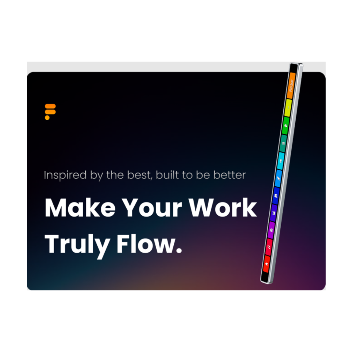Flexbar 9.8 Zoll OLED Touch Bar für Windows macOS...