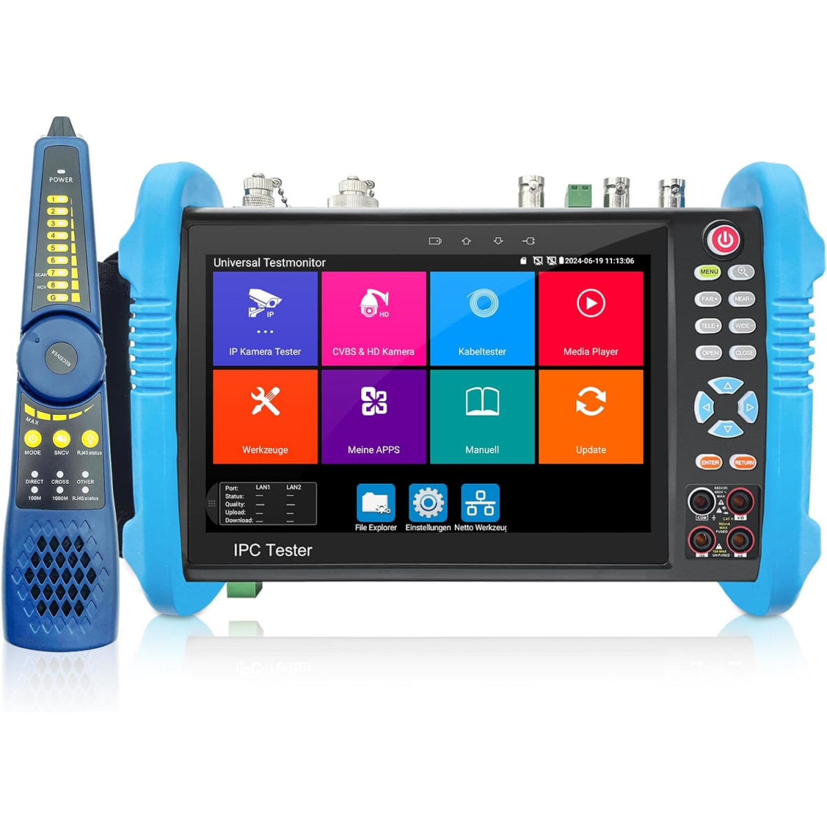 NOYAFA IPC716MOVTADHS PRO CCTV Tester 7 Zoll IPS HDMI PoE...