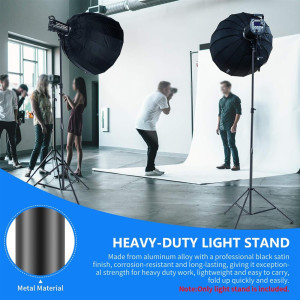 Neewer Lichtstativ 3m Federgepolstert Fotostativ für Softbox Blitz Ringlicht