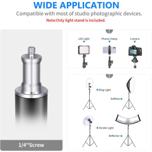 Neewer Lichtstativ 3m Federgepolstert Fotostativ für Softbox Blitz Ringlicht