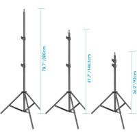 Neewer Lichtstativ 3m Federgepolstert Fotostativ für Softbox Blitz Ringlicht