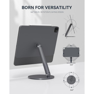 LULULOOK Magnetischer iPad Pro 11 M4 Ständer 360° drehbar Aluminium Halterung