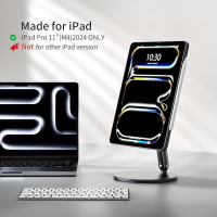 LULULOOK Magnetischer iPad Pro 11 M4 Ständer 360° drehbar Aluminium Halterung