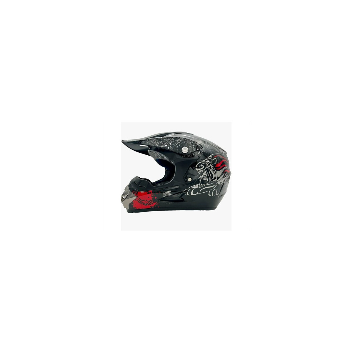 RUTXE Motocross Helm DOT Integralhelm mit Brille Handschuh O