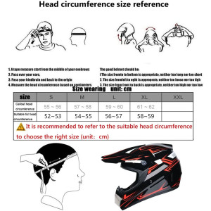 RUTXE Motocross Helm DOT Integralhelm mit Brille Handschuh Offroad MTB S Rot