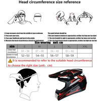 RUTXE Motocross Helm DOT Integralhelm mit Brille Handschuh Offroad MTB S Rot