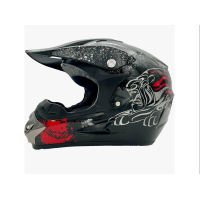 RUTXE Motocross Helm DOT Integralhelm mit Brille Handschuh Offroad MTB S Rot