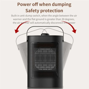 YND-900D PTC Heizlüfter leise 1500W Tischheizung Oszillation EU Stecker