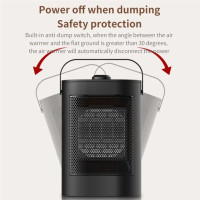 YND-900D PTC Heizlüfter leise 1500W Tischheizung Oszillation EU Stecker