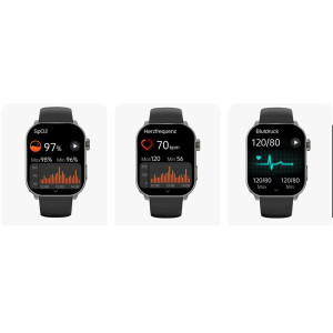 Gard Pro Health Smartwatch 3 – Gebogenes Display, 110+ Sportmodi, IP68