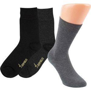 Riese RS Harmony Bambussocken Herren 3er Pack Mehrfarbig Viskose Silber Melange