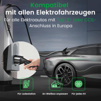 GONEO Typ 2 Ladekabel 11kW 7m 16A Schnellladen Elektroauto EV