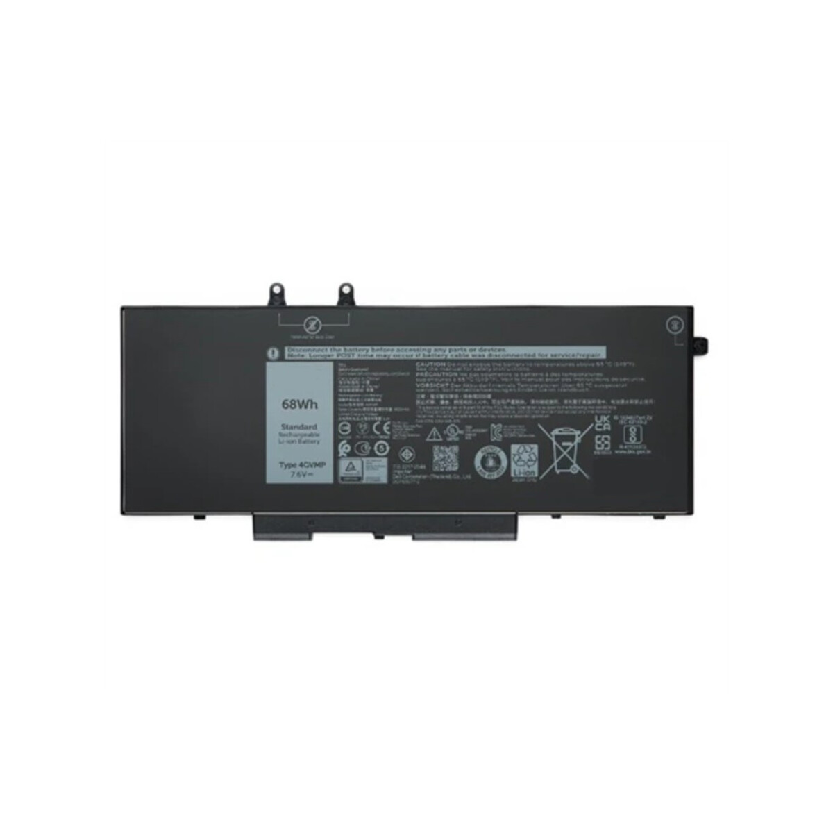Ersatzakku 4GVMP 4 Zellen 68Wh für Dell Latitude 5400 5