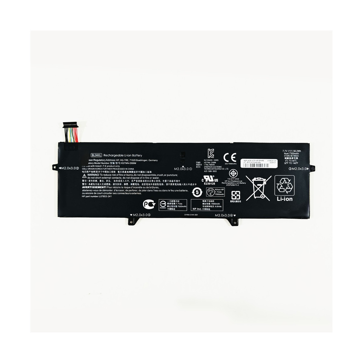 POWERSMART Akku für HP BL04XL 7.70V 7300mAh 56Wh...