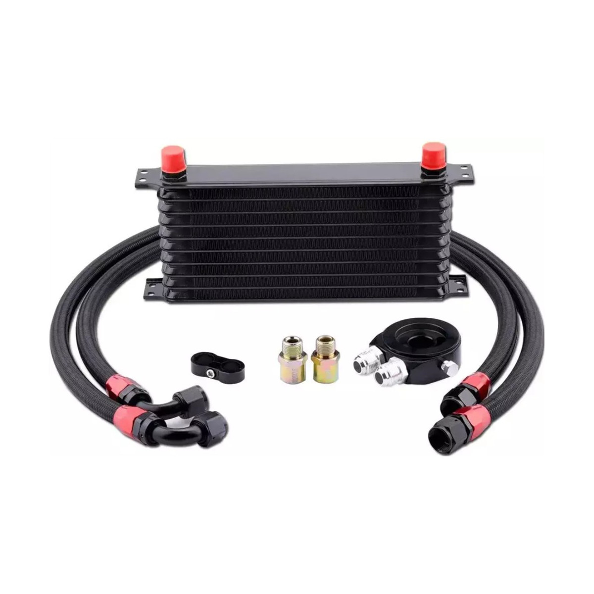 Oelkuehler Set AN10 Filteradapter Kit Edelstahl Leitungen...