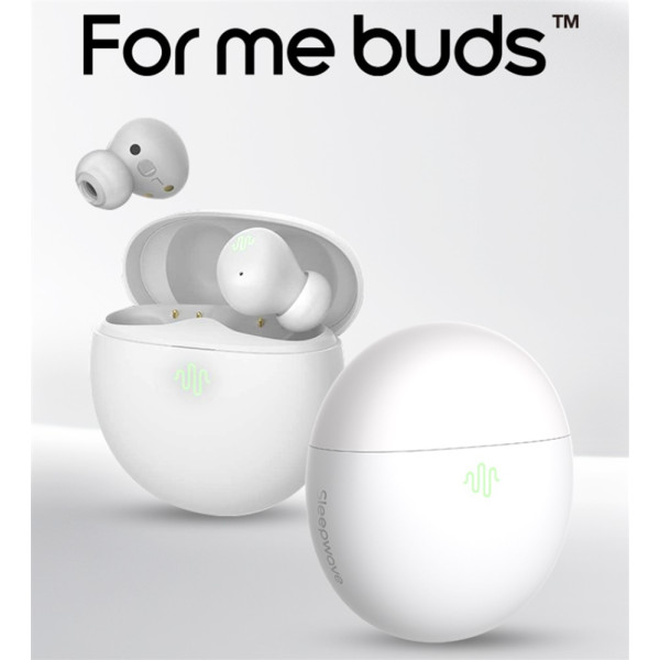 For Me Buds Weiß Schlaf Ohrhörer AI Analyse Bluetooth ANC 10h Laufzeit