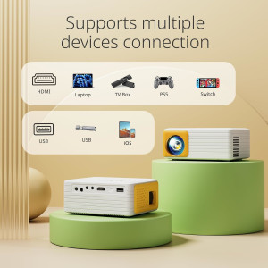 YOTON Y3 Mini Beamer 1080P 10000L Zoom HDMI USB TV Stick Handy Projektor