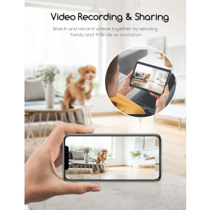 faroro Haustiergerät mit Leckerliausgabe Appsteuerung WLANfähig für Hunde Katzen