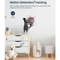 GNCC P1 1080P WLAN Überwachungskamera Indoor Nachtsicht Haustier Baby