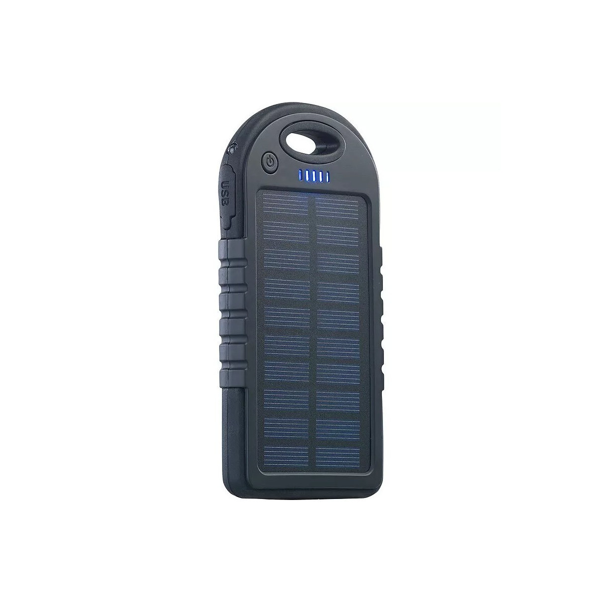 Solar Powerbank 4000 mAh mit LED Taschenlampe 2 USB...