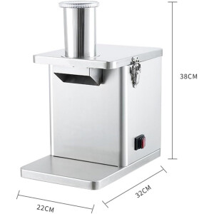 Elektrischer Gemüsewürfelschneider 200W Edelstahl Profi Würfelmaschine Gastro
