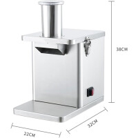 Elektrischer Gemüsewürfelschneider 200W Edelstahl Profi Würfelmaschine Gastro