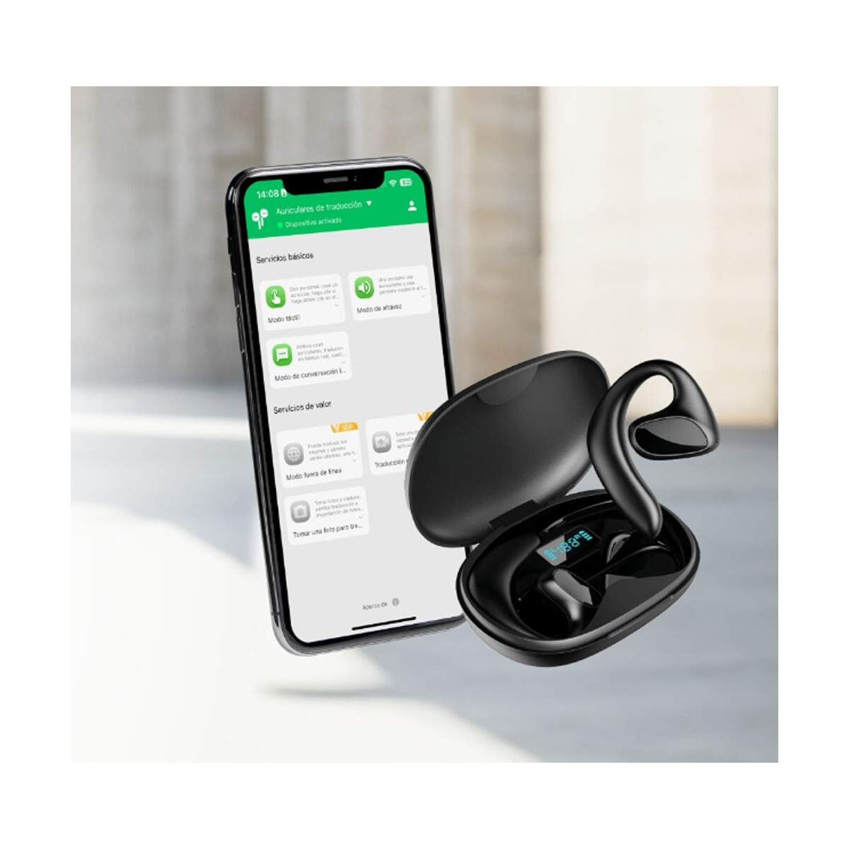 Qinux Talkbuds Bluetooth Übersetzer Ohrhörer 140 S