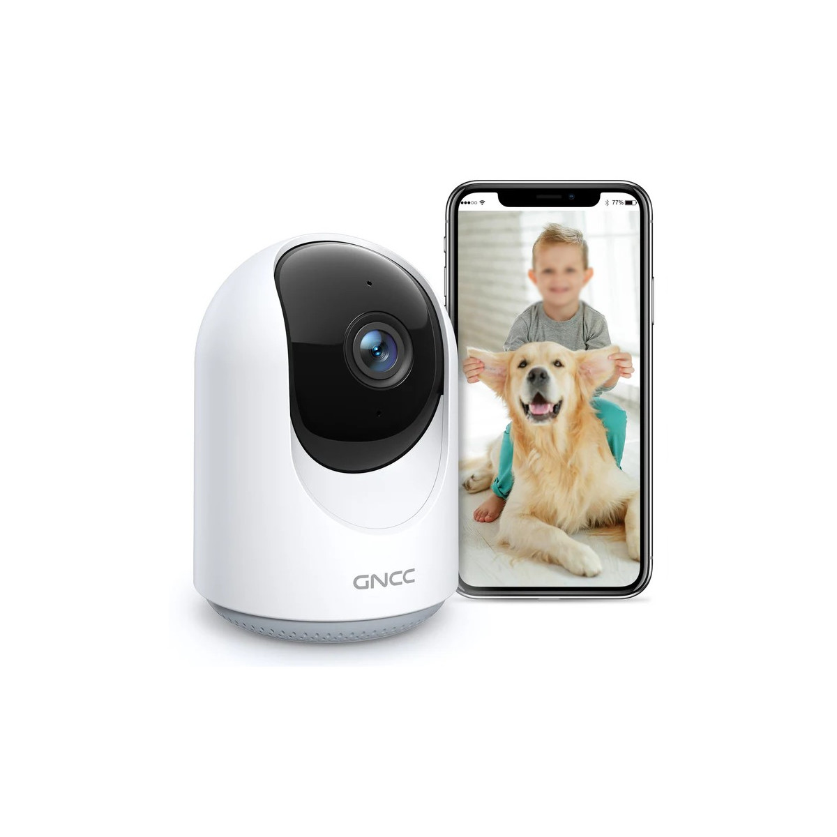 GNCC P1 Haustierkamera 1080p HD WLAN...