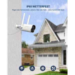 GNCC T1Pro Wireless Outdoor Überwachungskamera 1080p IP66 Wetterfest