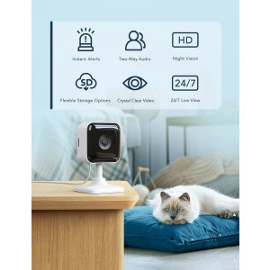 GNCC GC2 Kamera 2er Set Innen 1080P WLAN Nachtsicht Bewegung Audio Alexa SD