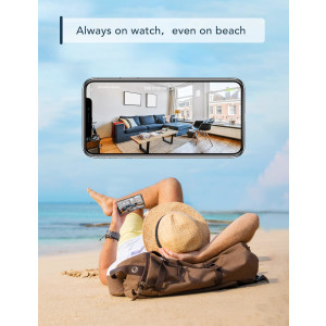 GNCC GC2 Kamera 2er Set Innen 1080P WLAN Nachtsicht Bewegung Audio Alexa SD