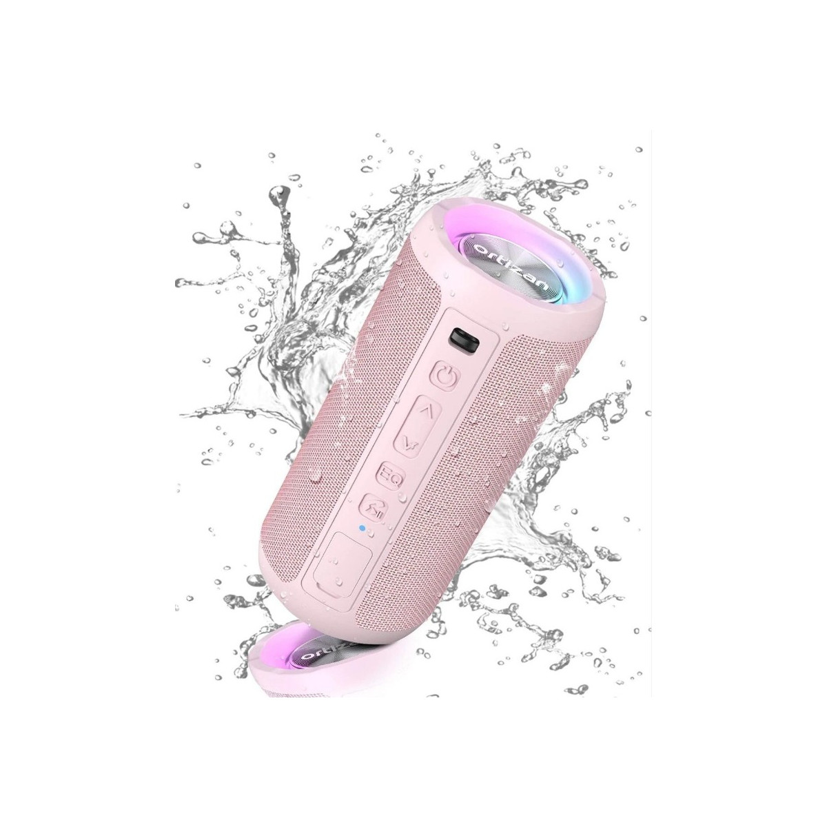 Ortizan Bluetooth Lautsprecher 24W Licht IPX7 30h Akku...