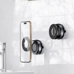 Handyhalterung Auto Magnet Saugnapf Halterung 360 Grad drehbar Schwarz K007