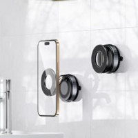 Handyhalterung Auto Magnet Saugnapf Halterung 360 Grad drehbar Schwarz K007