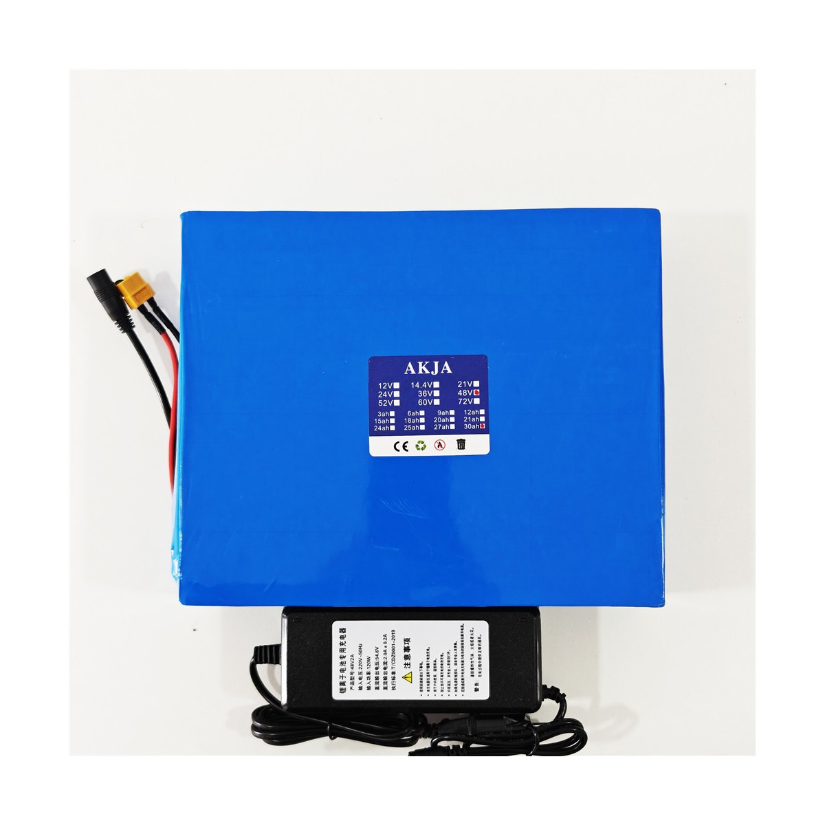 48V 30Ah Lithium Akku 18650 13S9P 30A BMS 1000W E Bike...